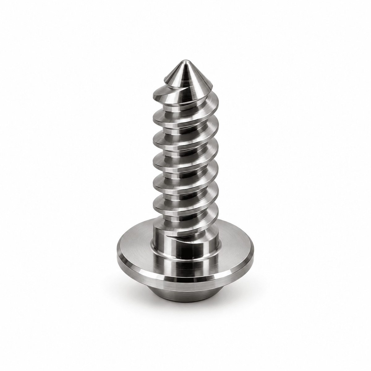 Titanium zelftappende Torx schroef rechtop weergegeven