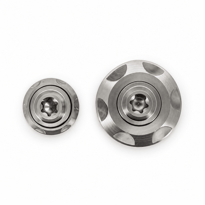 Titanium Torx bouten met Step Washers in twee buitendiameters