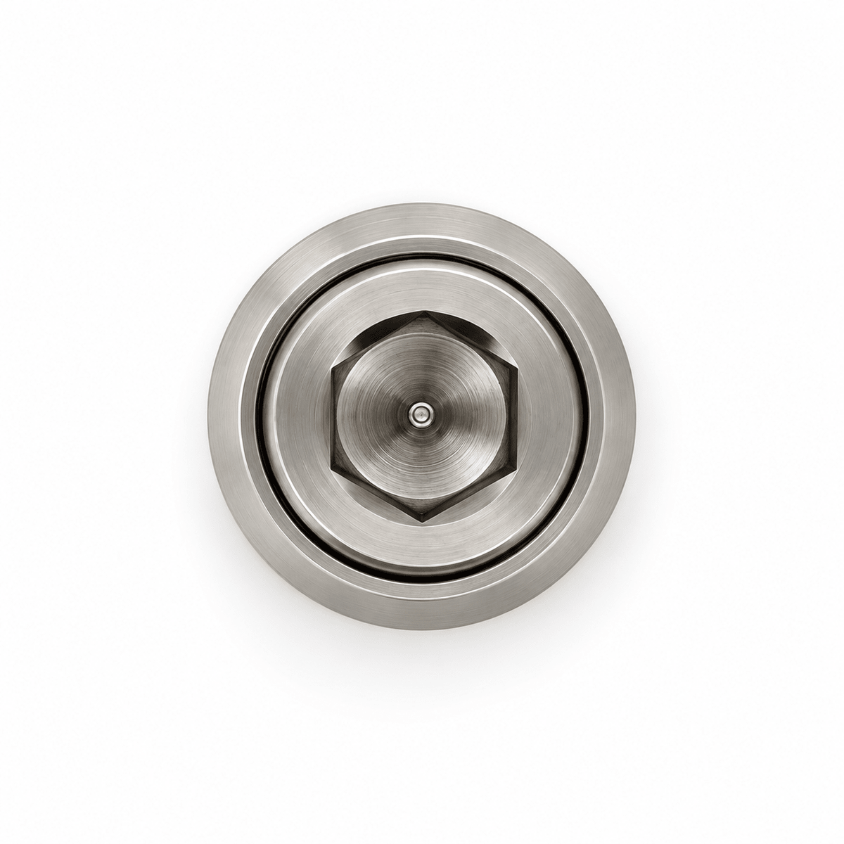 Frontansicht von Titan-Innensechskantschraube M12x1.25 mit Cup Washer